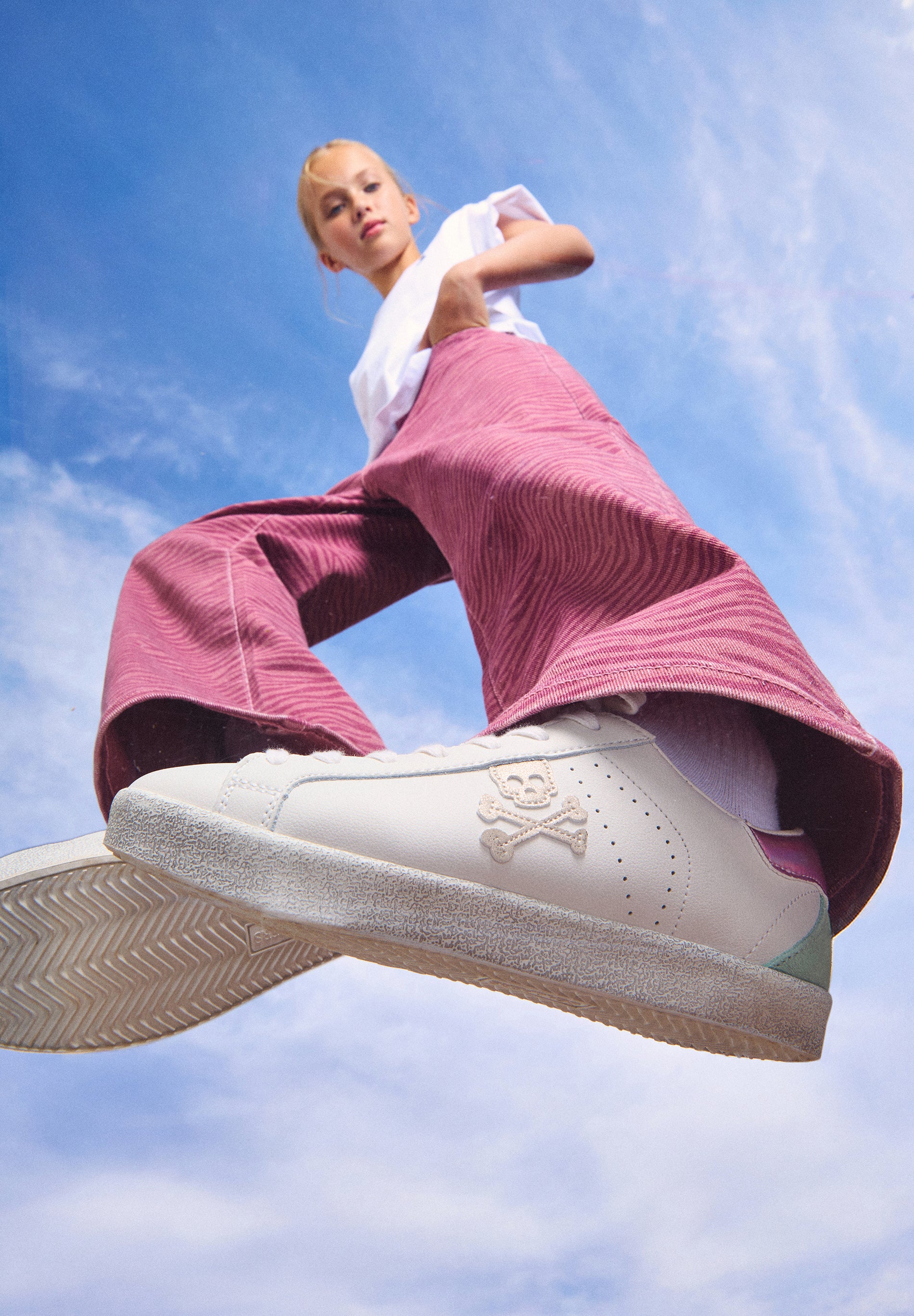 SNEAKERS PIEL CONTRASTE