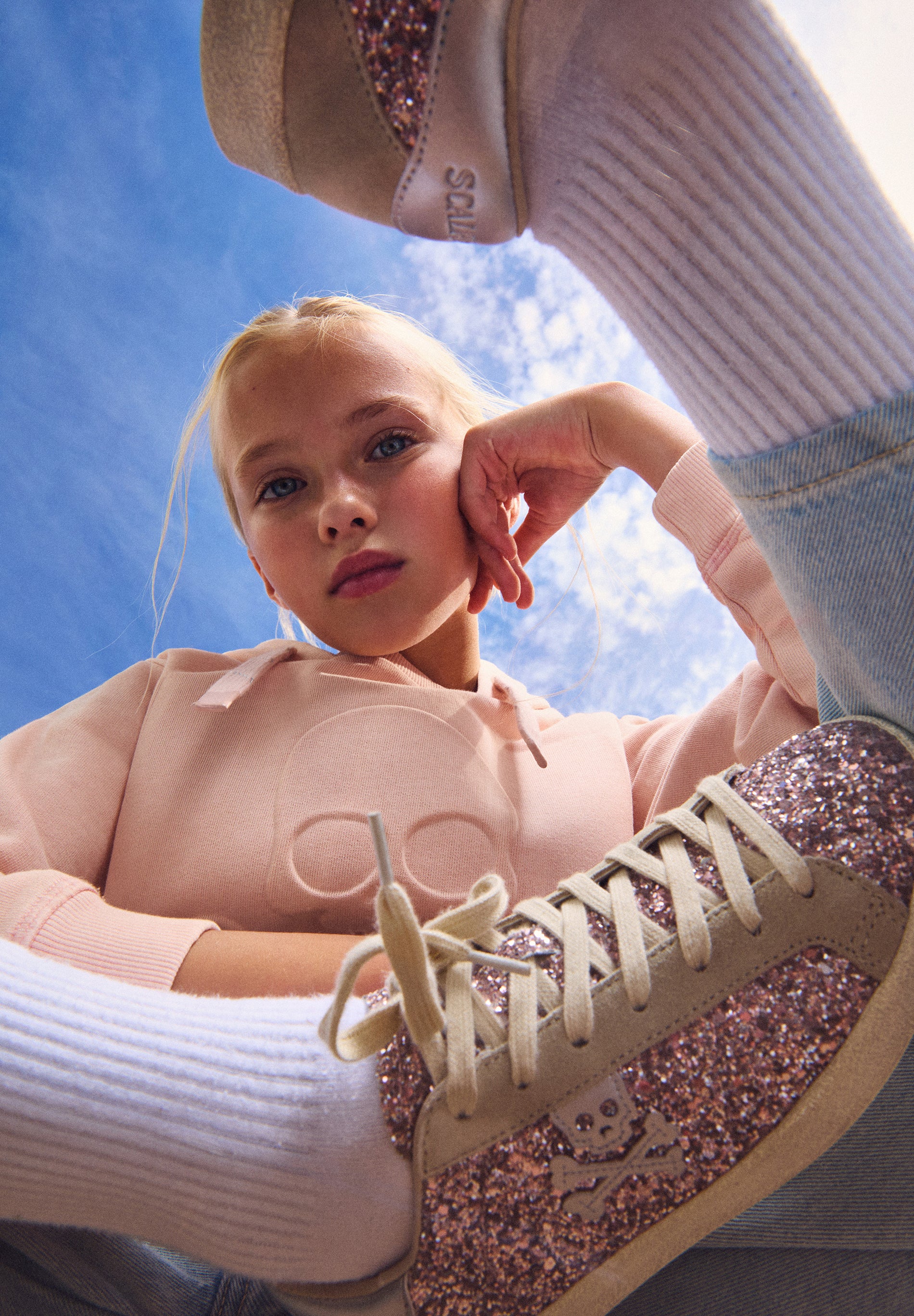SNEAKERS GLITTER CALAVERA
