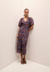 VESTIDO PRINT FRUNCE FRONTAL