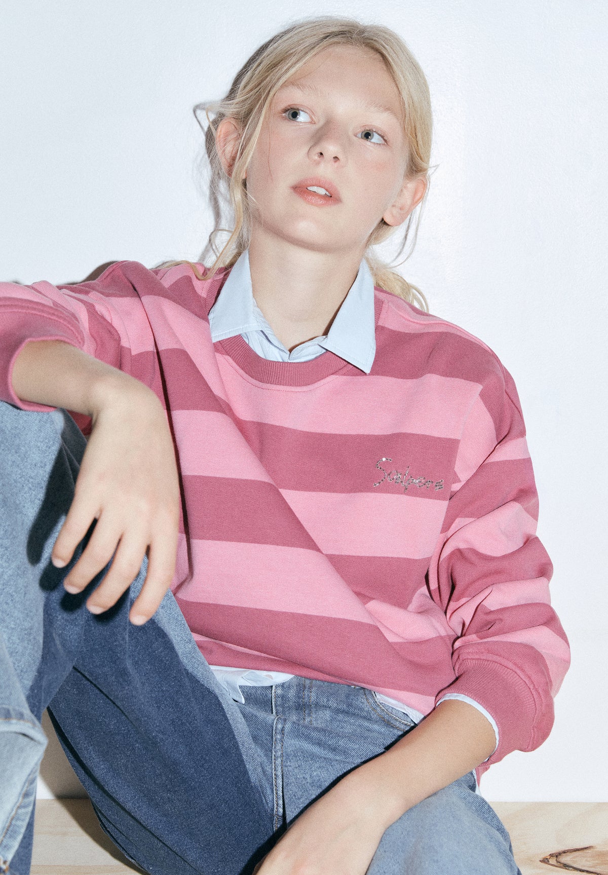SUDADERA RAYAS RELAXED FIT