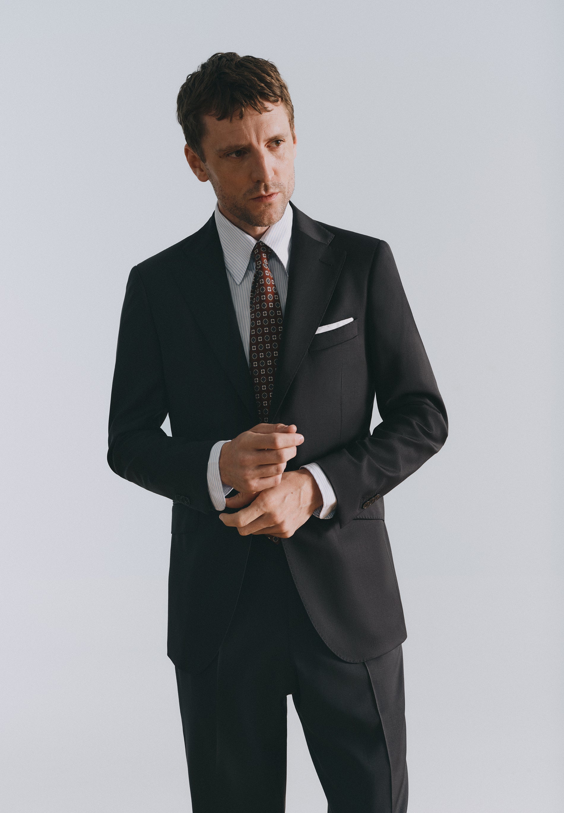 AMERICANA TRAJE LANA FRÍA MARZOTTO