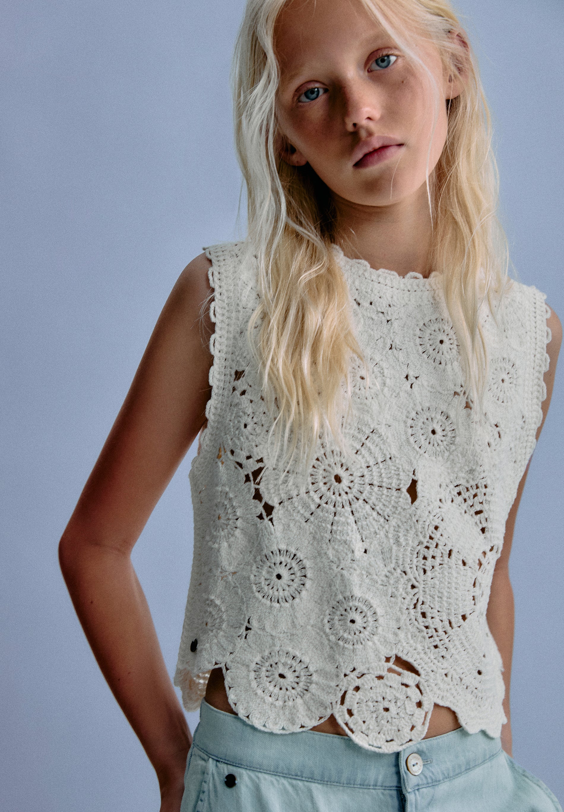 TOP CROCHET FLORES