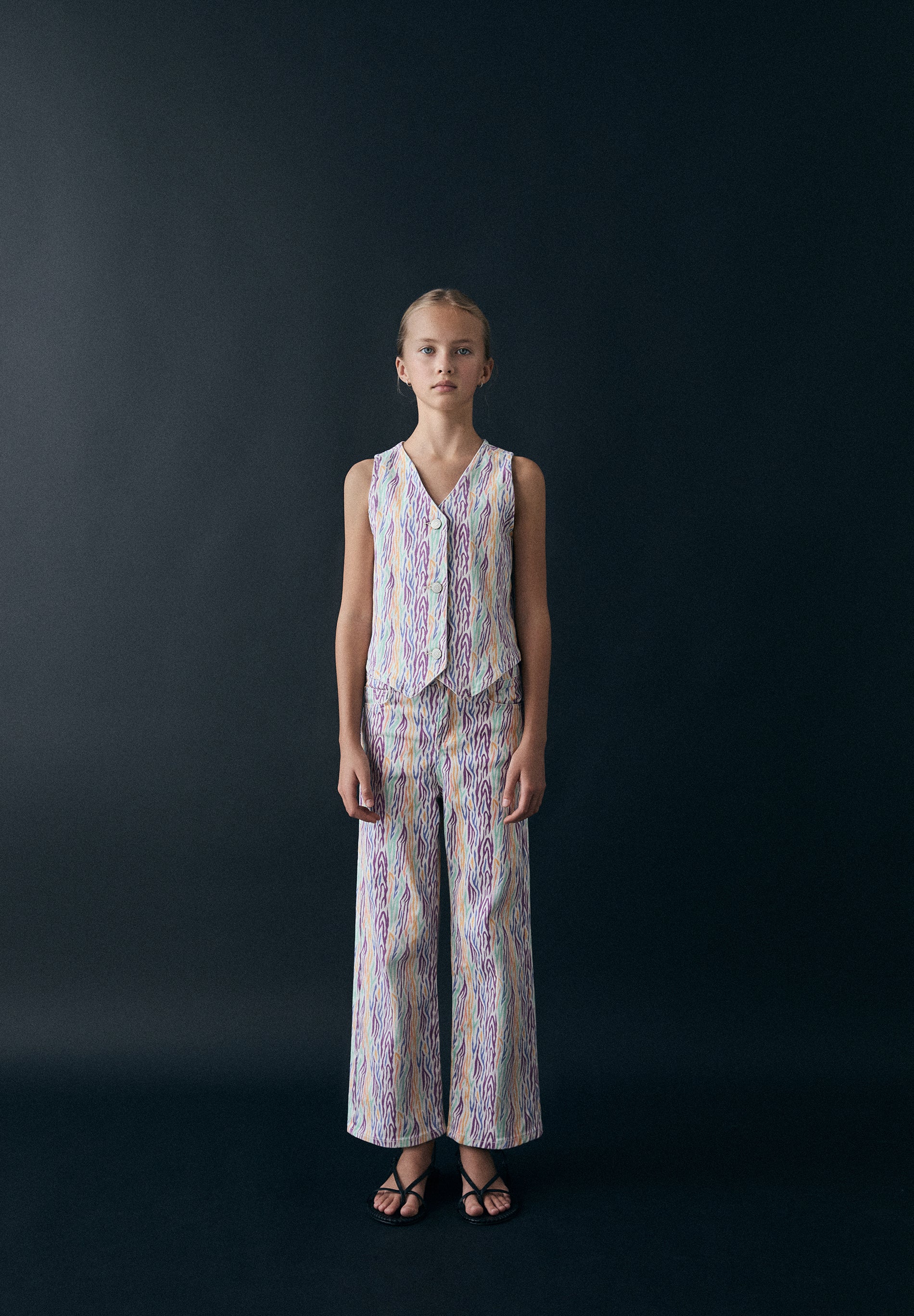 CHALECO DENIM MULTICOLOR