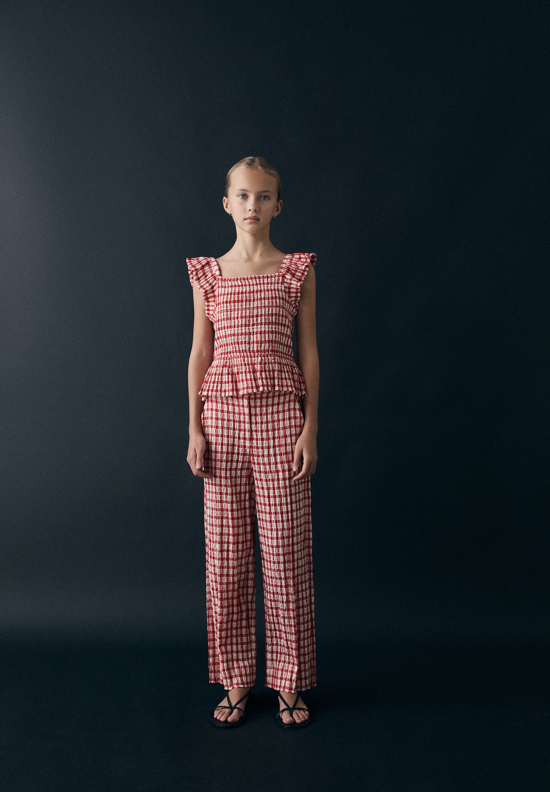 TOP VICHY NIDO DE ABEJA