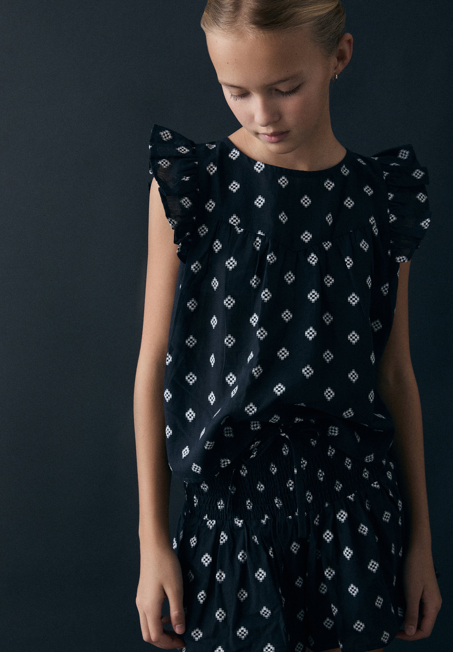 BLUSA JACQUARD MANGA SISA