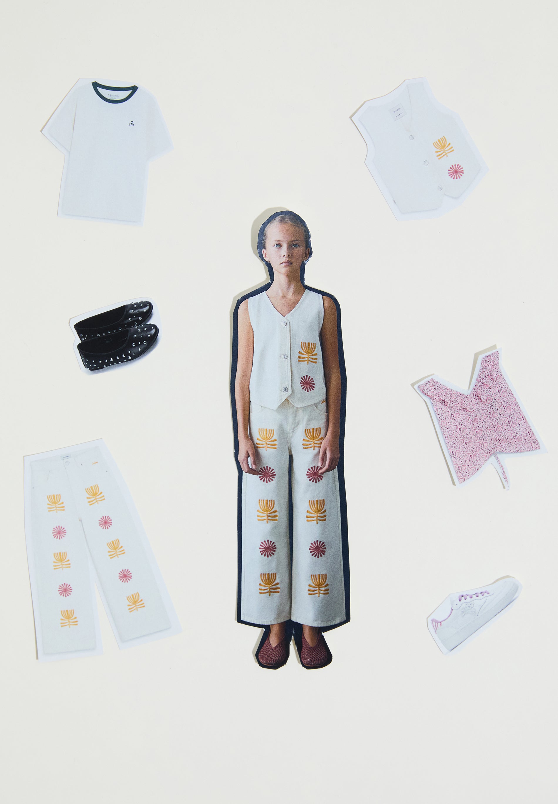 CHALECO DENIM BORDADOS