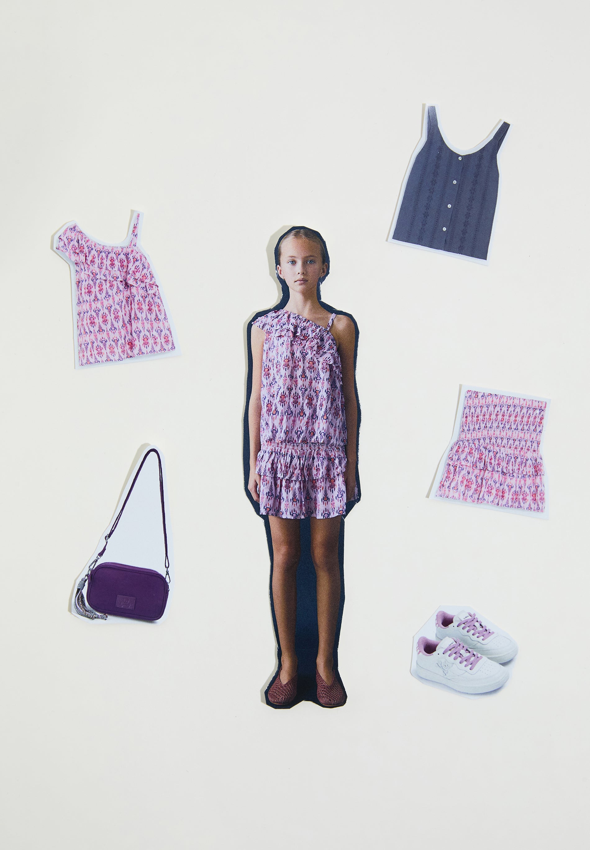 TOP MULTICOLOR ASIMÉTRICO