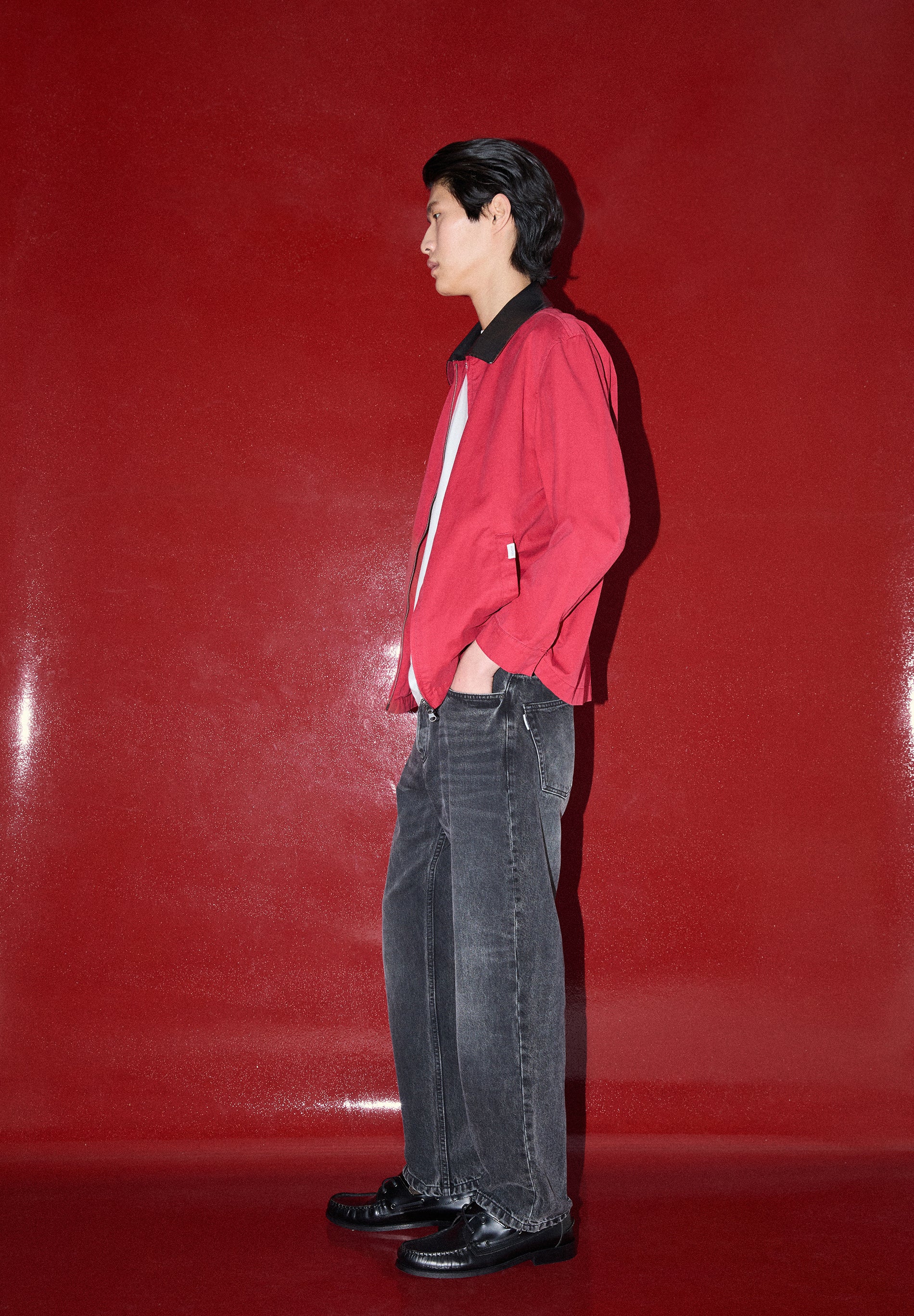 CHAQUETA BOMBER CUELLO CONTRASTE