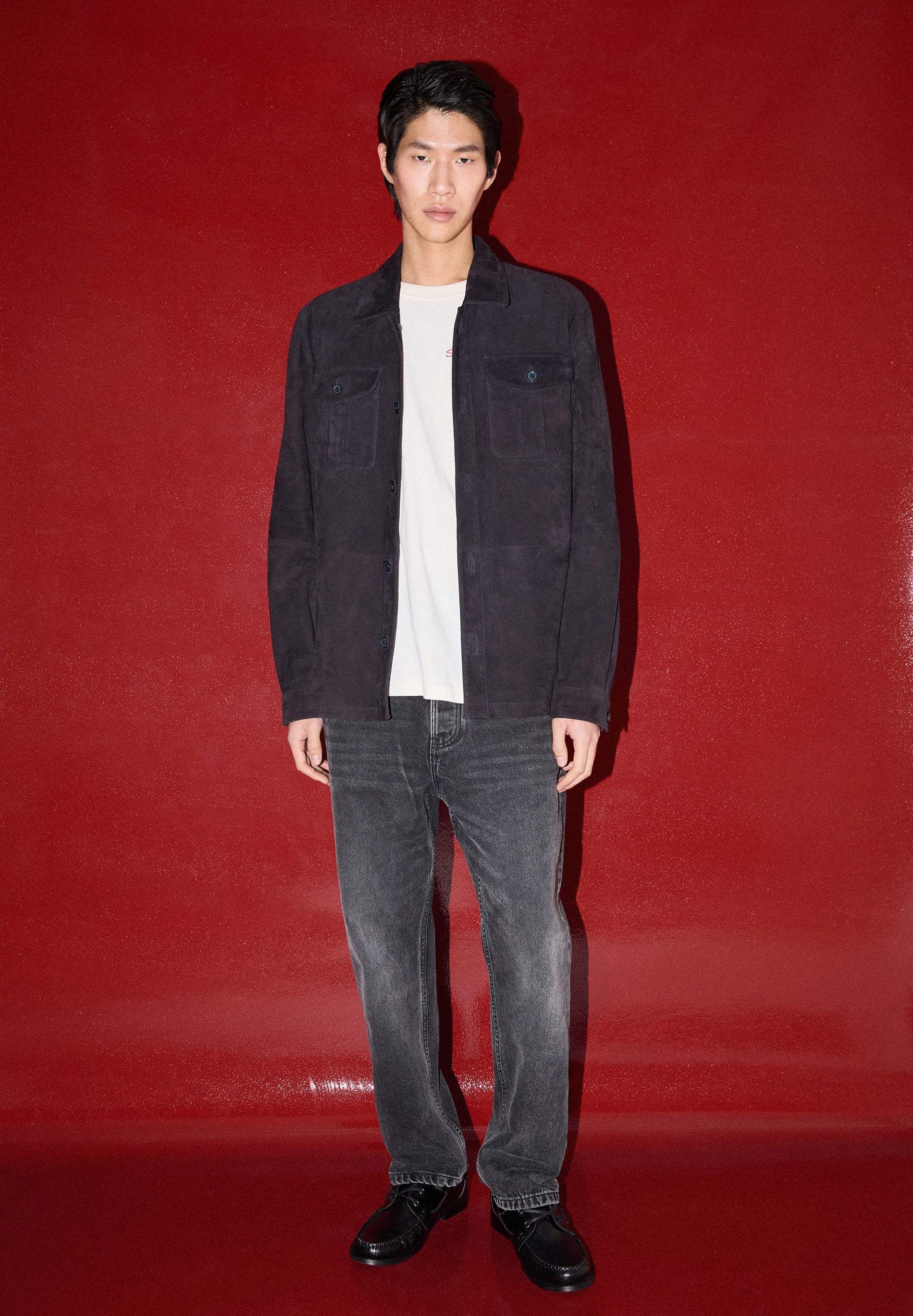 SOBRECAMISA DE ANTE CON BOLSILLOS