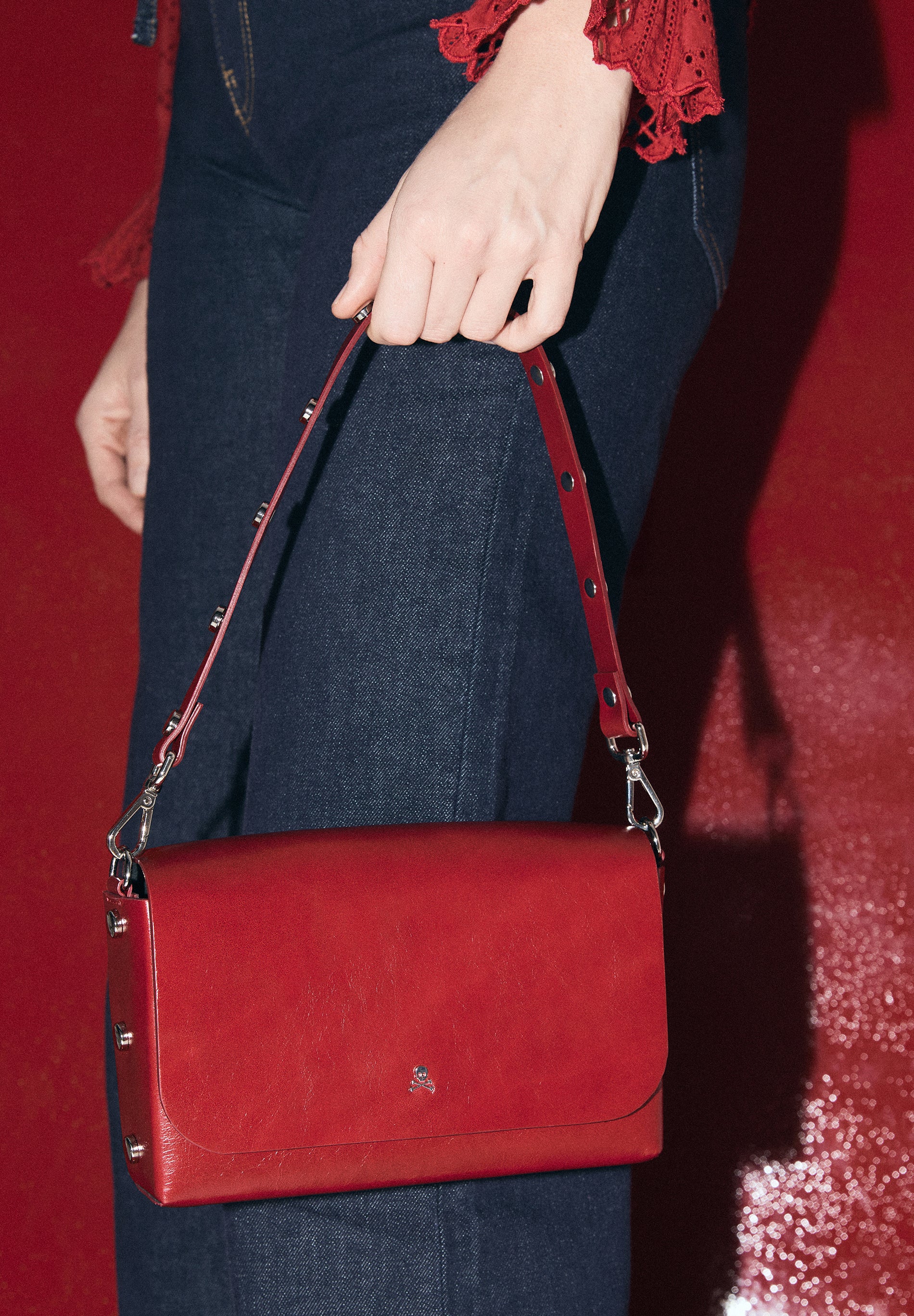 BOLSO MINI PIEL STUDS