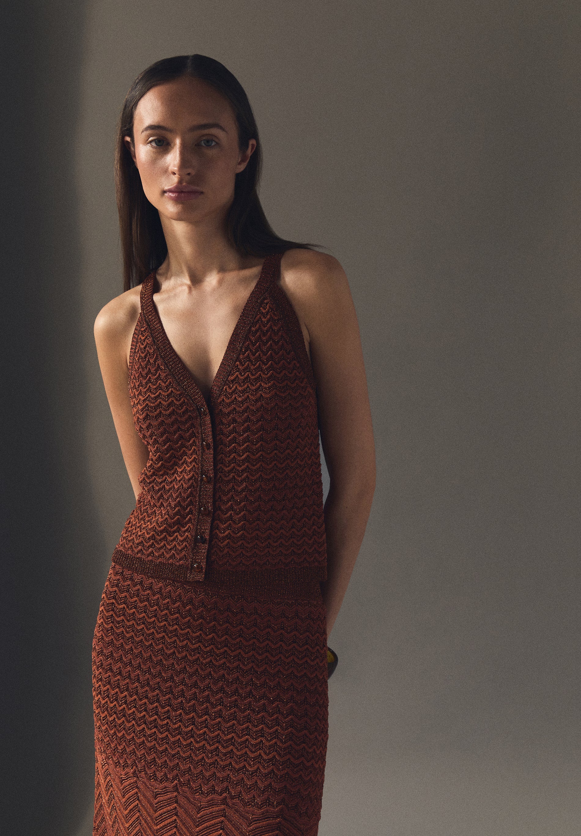 TOP PUNTO HILO METALIZADO