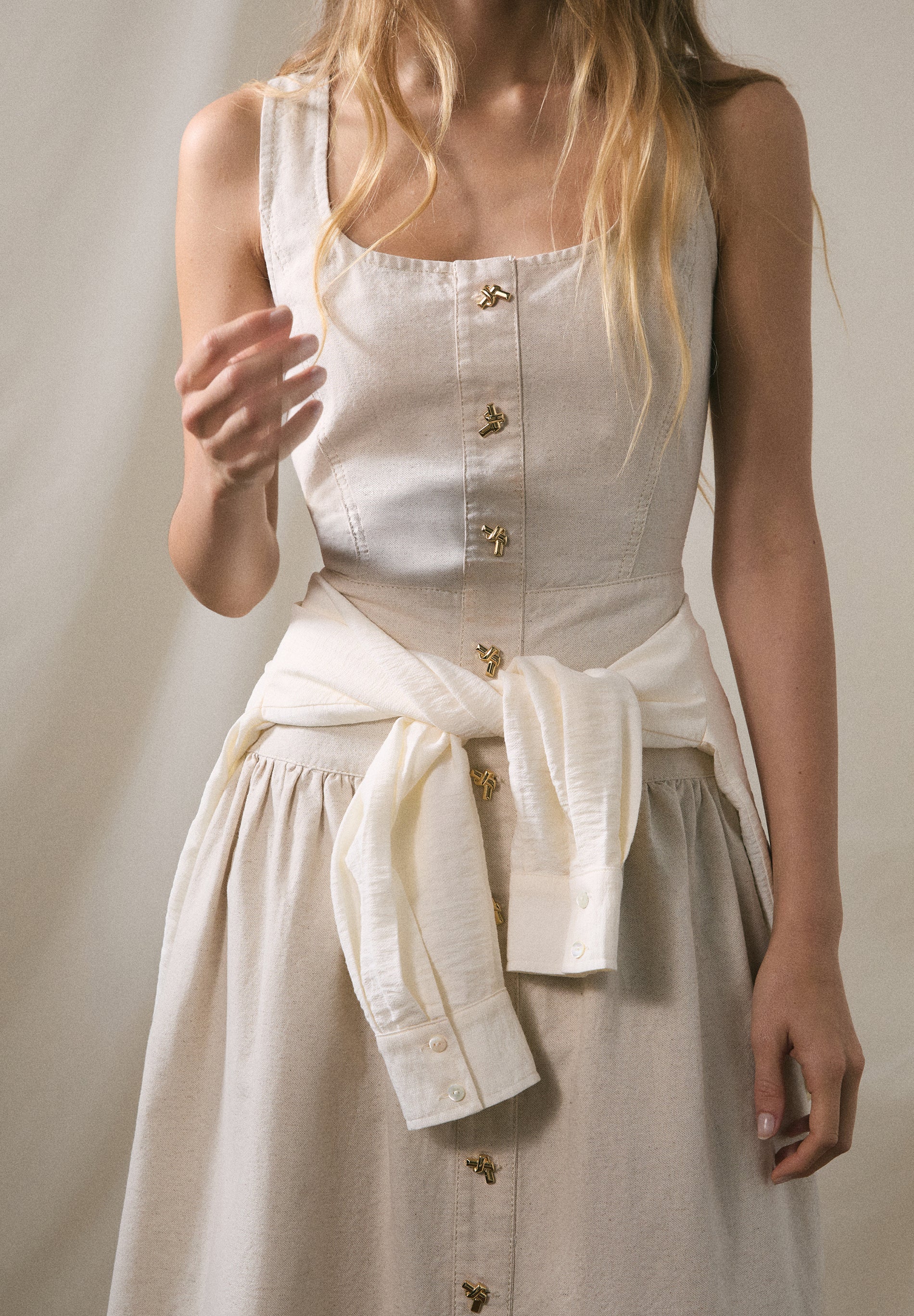 VESTIDO DENIM BOTONES