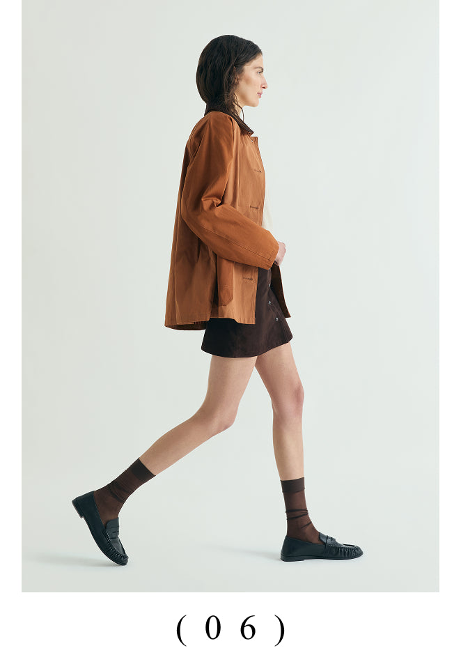 CHAQUETA ENCERADA BICOLOR