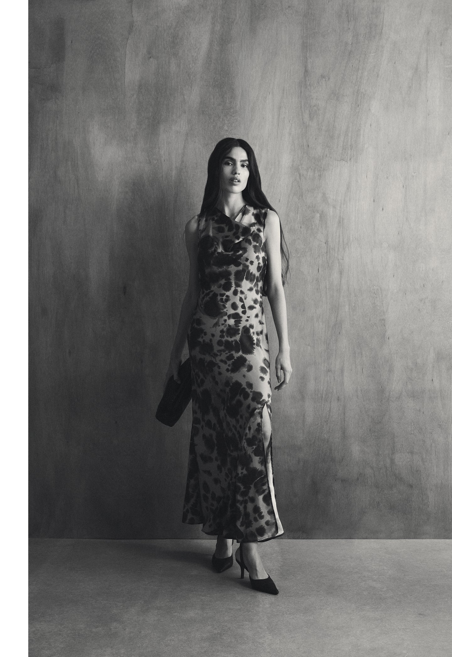 VESTIDO SATINADO ESTAMPADO