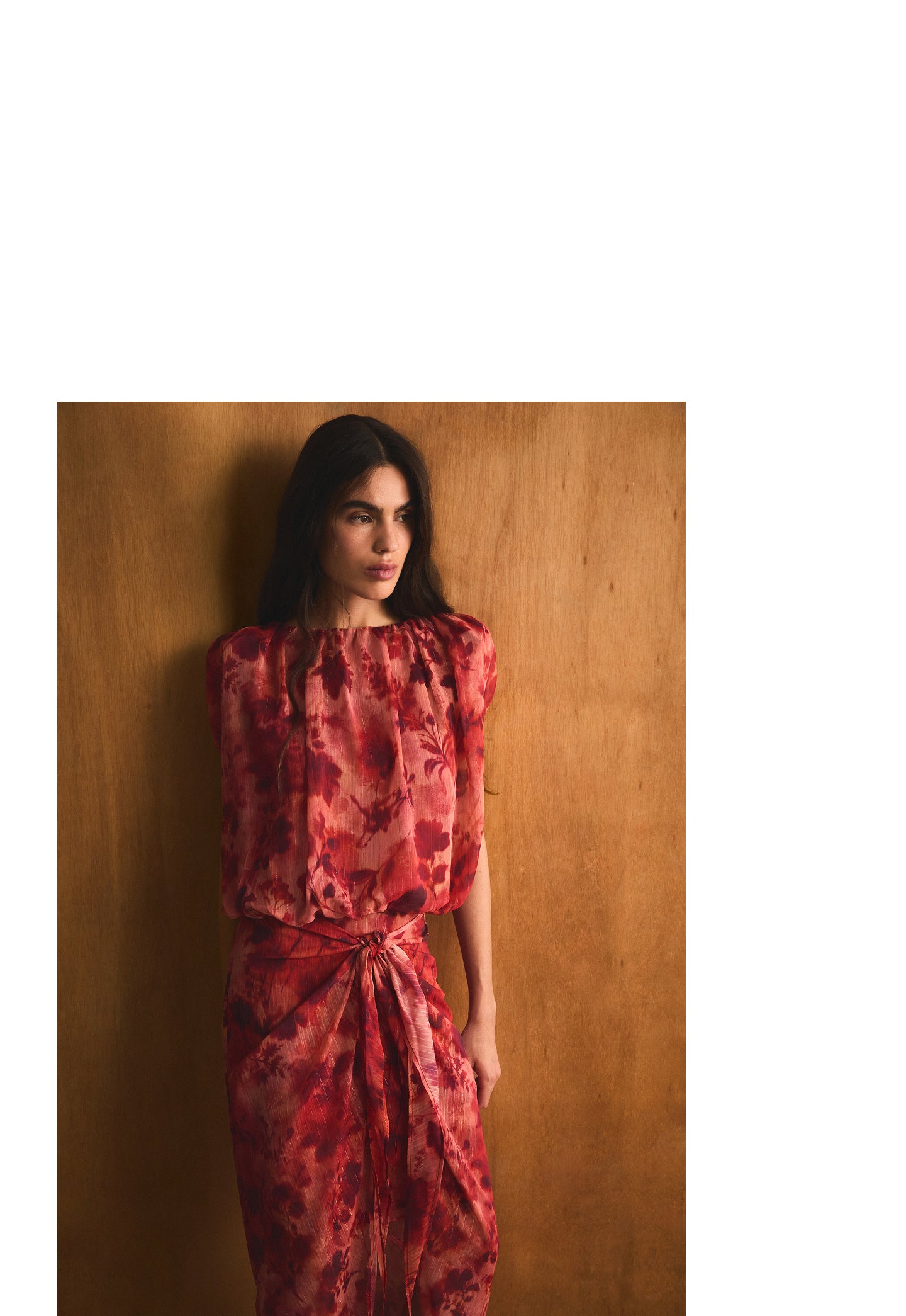 TOP FRUNCIDO ESTAMPADO FLORAL