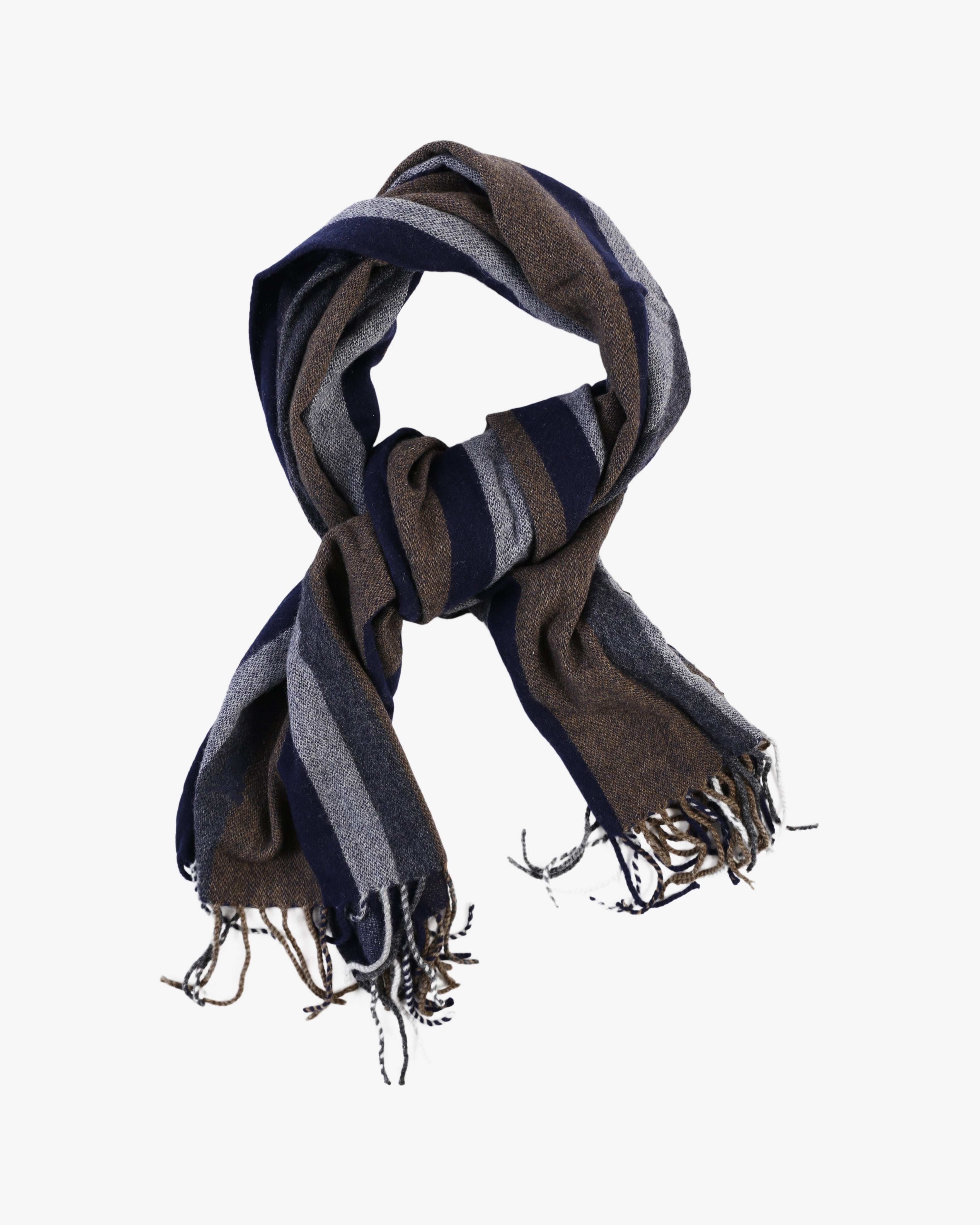 STRIPES SCARF TAUPE