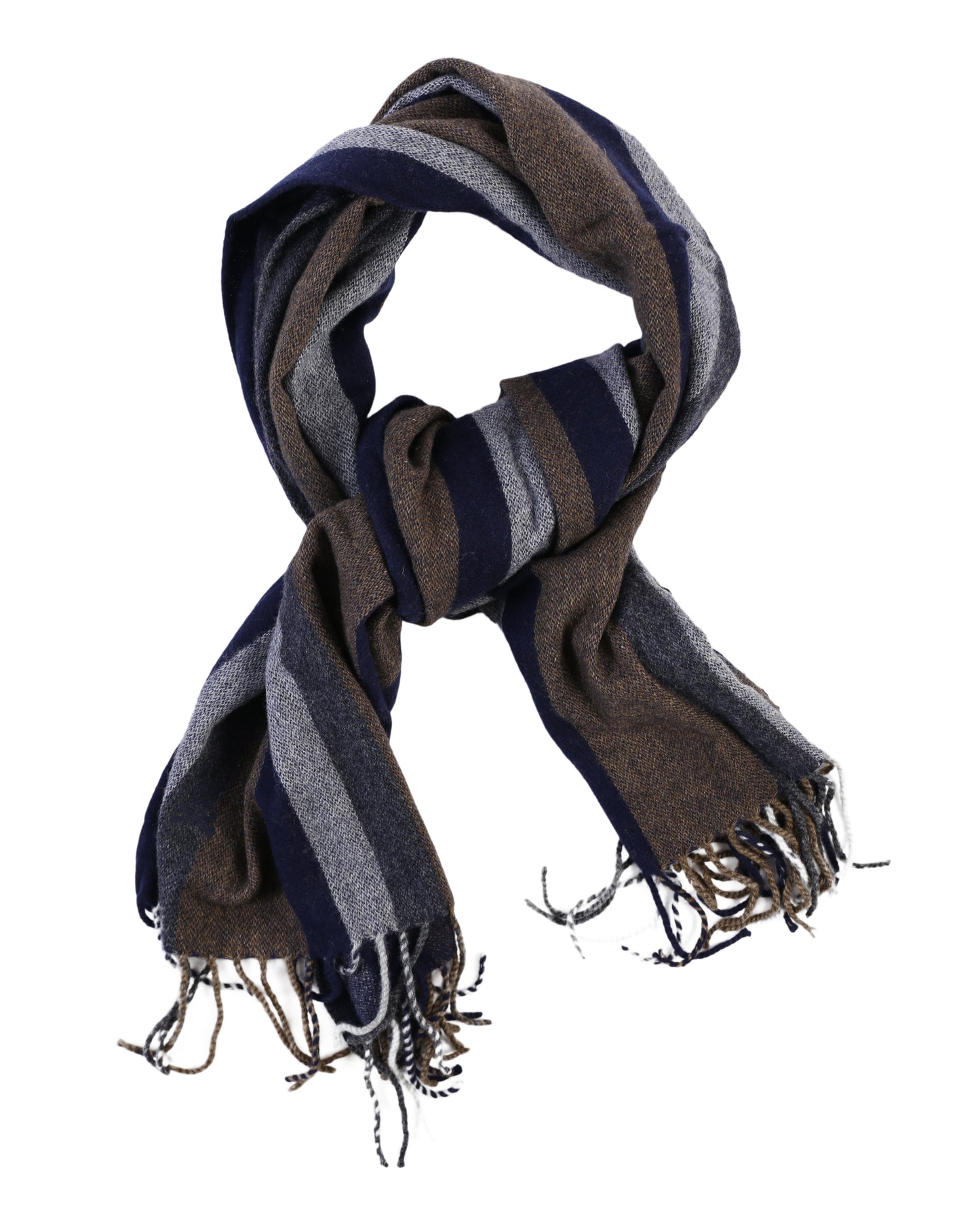 STRIPES SCARF TAUPE