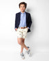 SKULL SHORT KIDS BEIGE