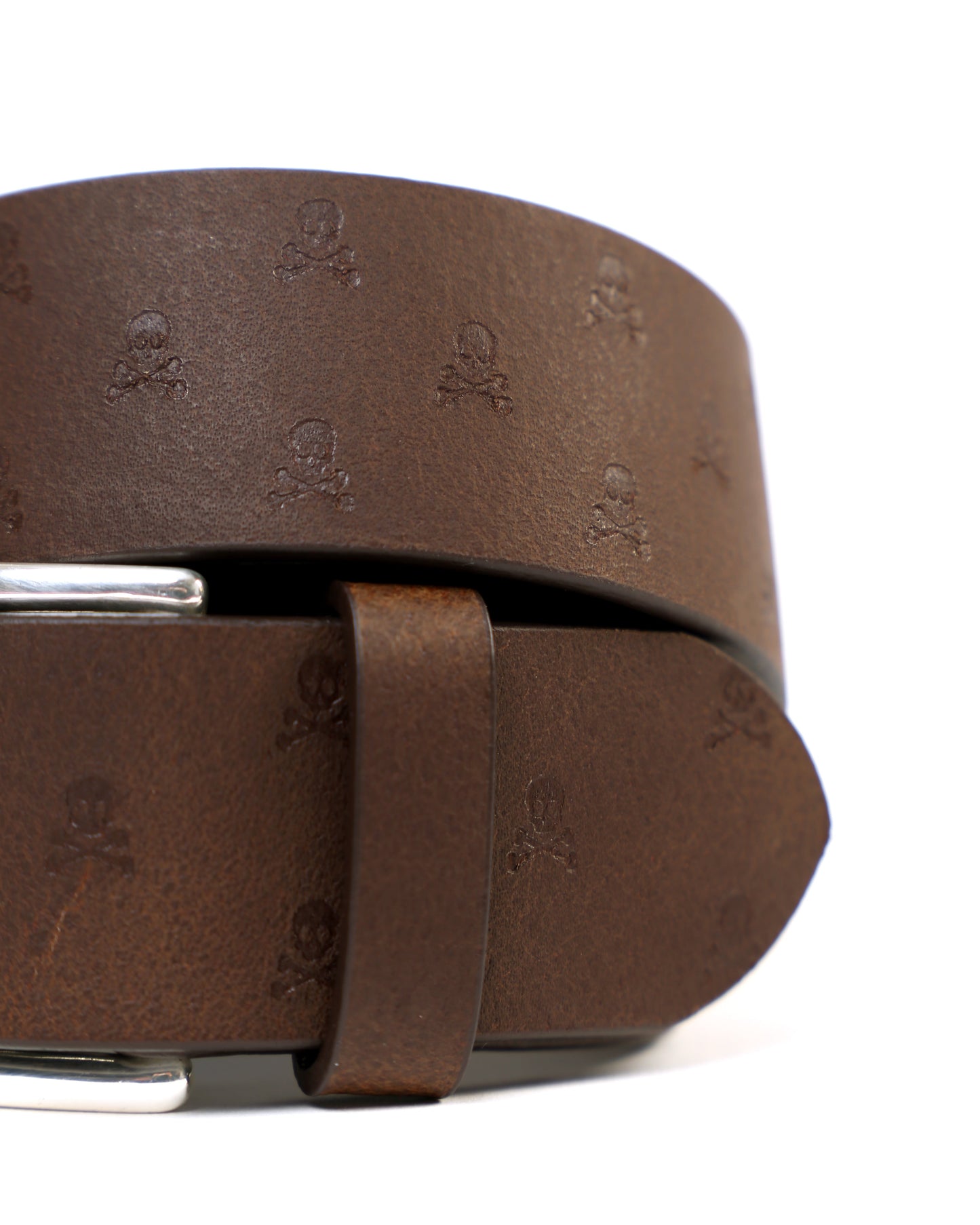 SKULL LEATHER BELT