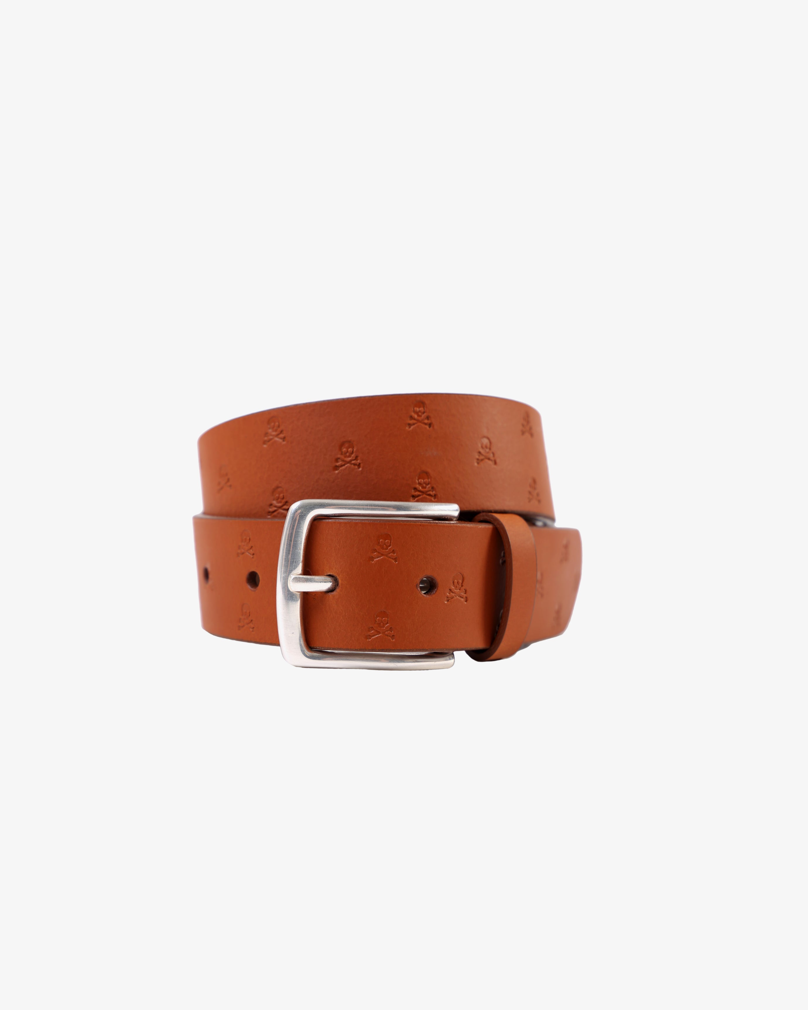 SKULL LEATHER BELT