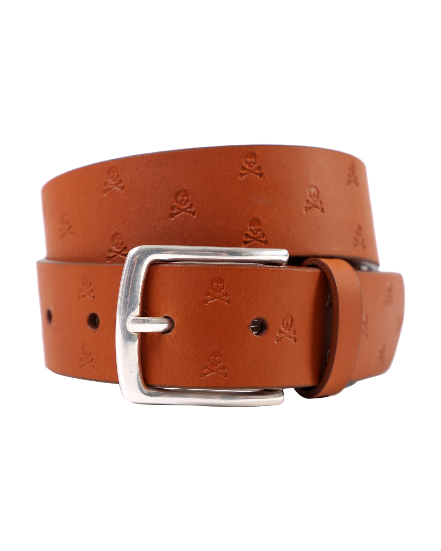 SKULL LEATHER BELT