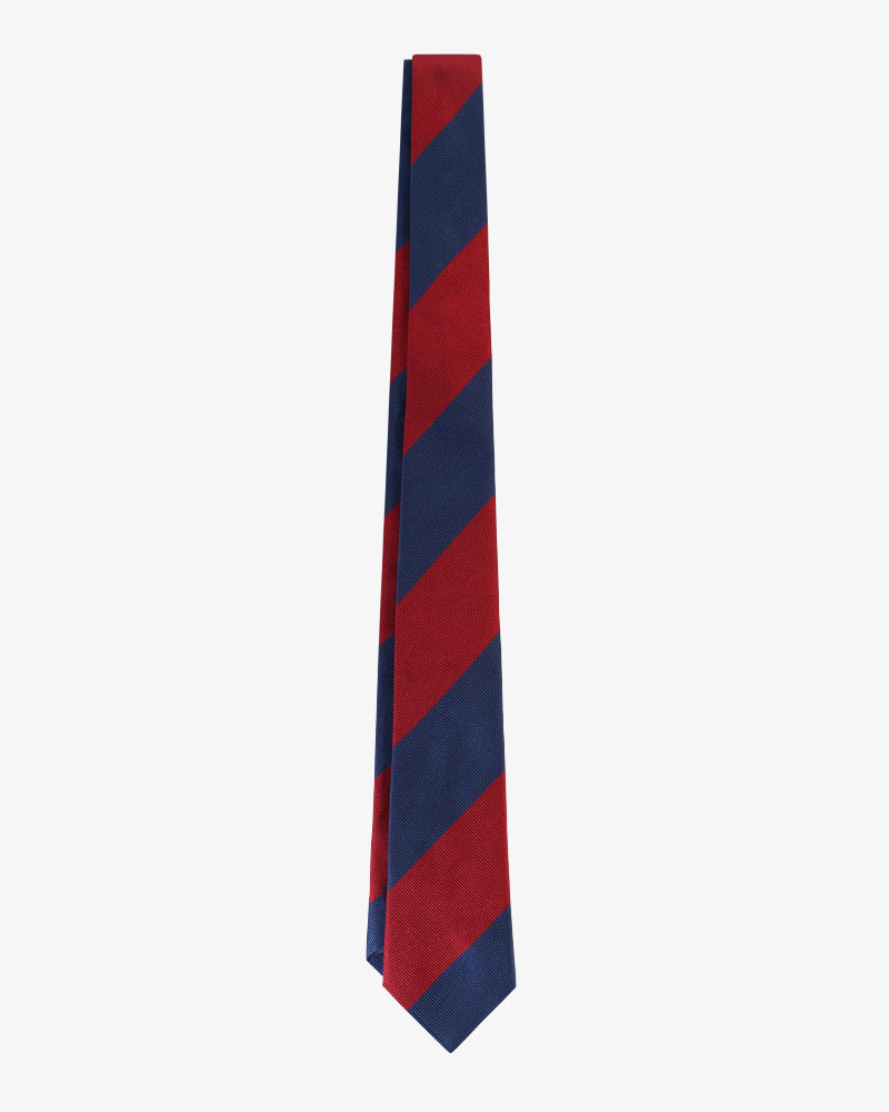 BICOLOR TIE RED & NAVY