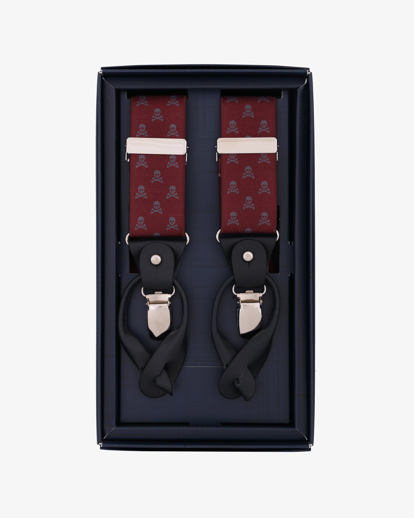 SKULL SUSPENDERS BOURDEAUX