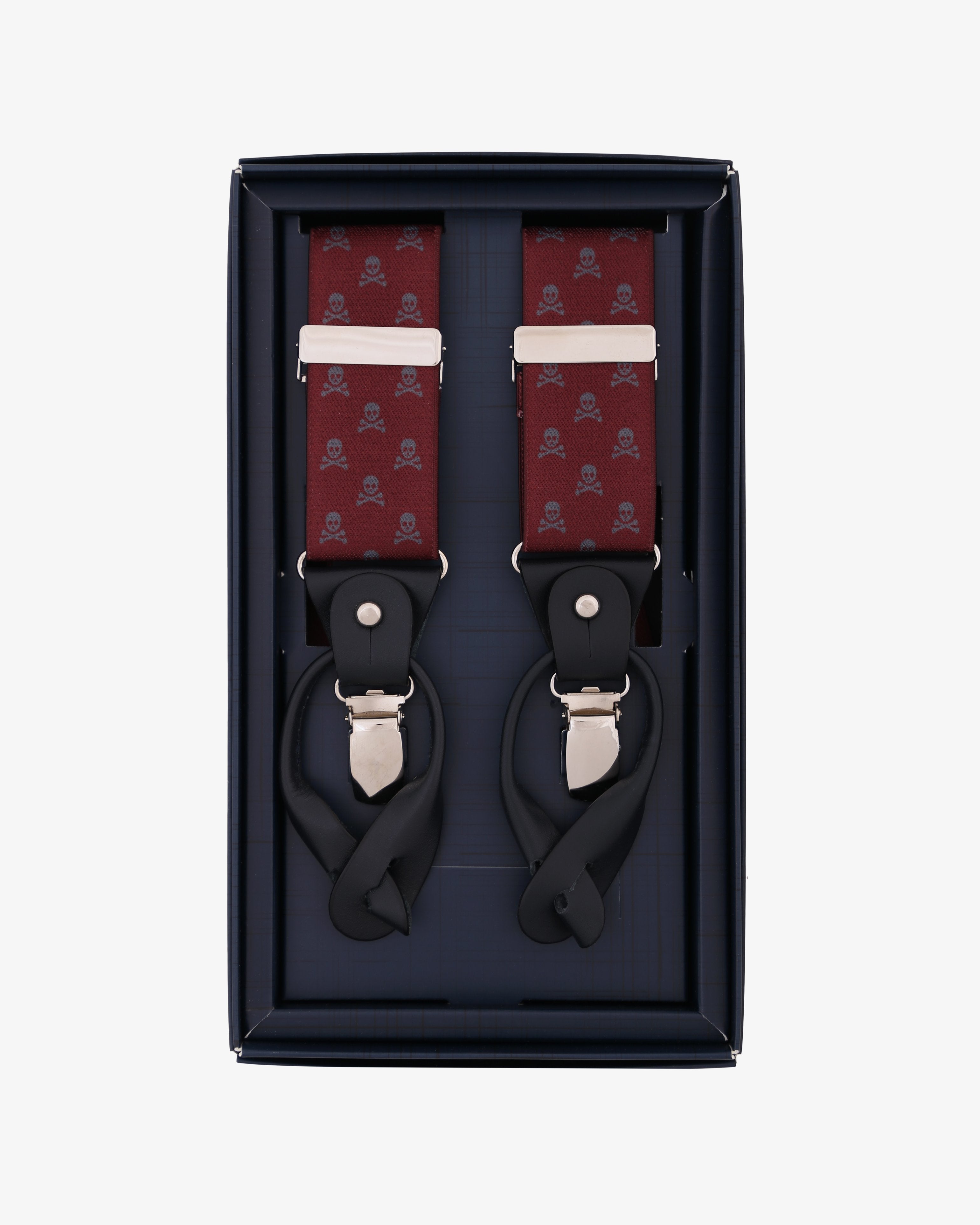 SKULL SUSPENDERS BOURDEAUX