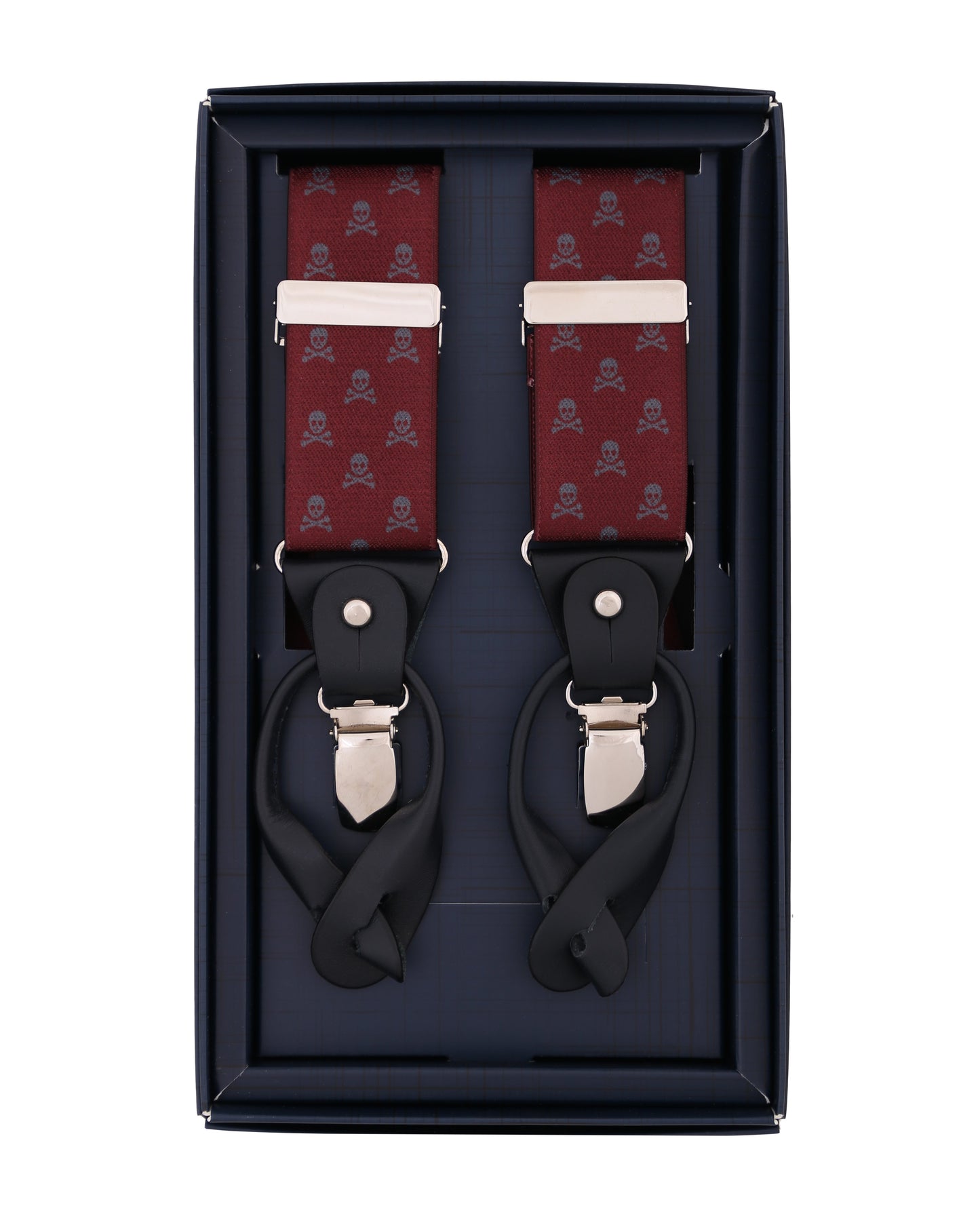 SKULL SUSPENDERS BOURDEAUX