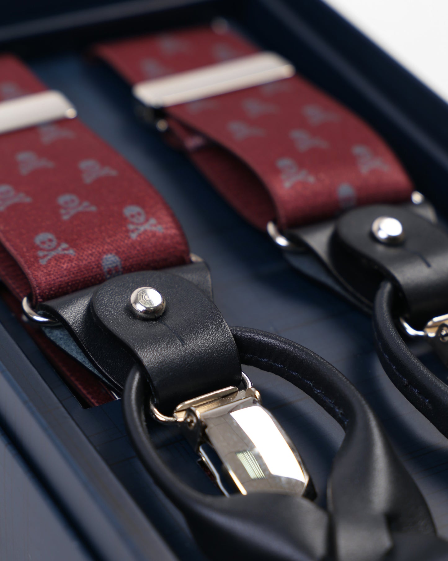 SKULL SUSPENDERS BOURDEAUX
