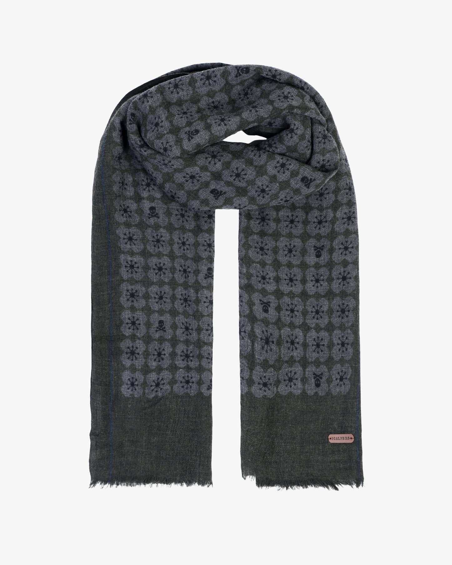 TALE SKULL PASHMINA GREEN/GREY