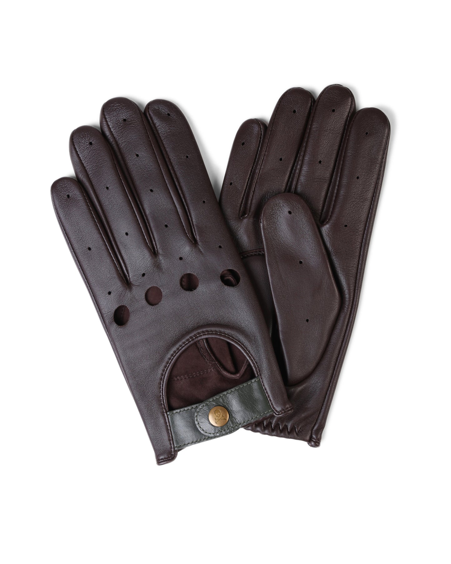 BIKER GLOVE DARK BROWN