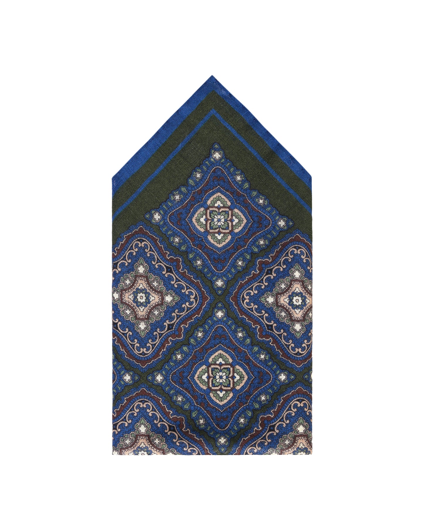 SQUARE FLOWER POCHETTE GREEN