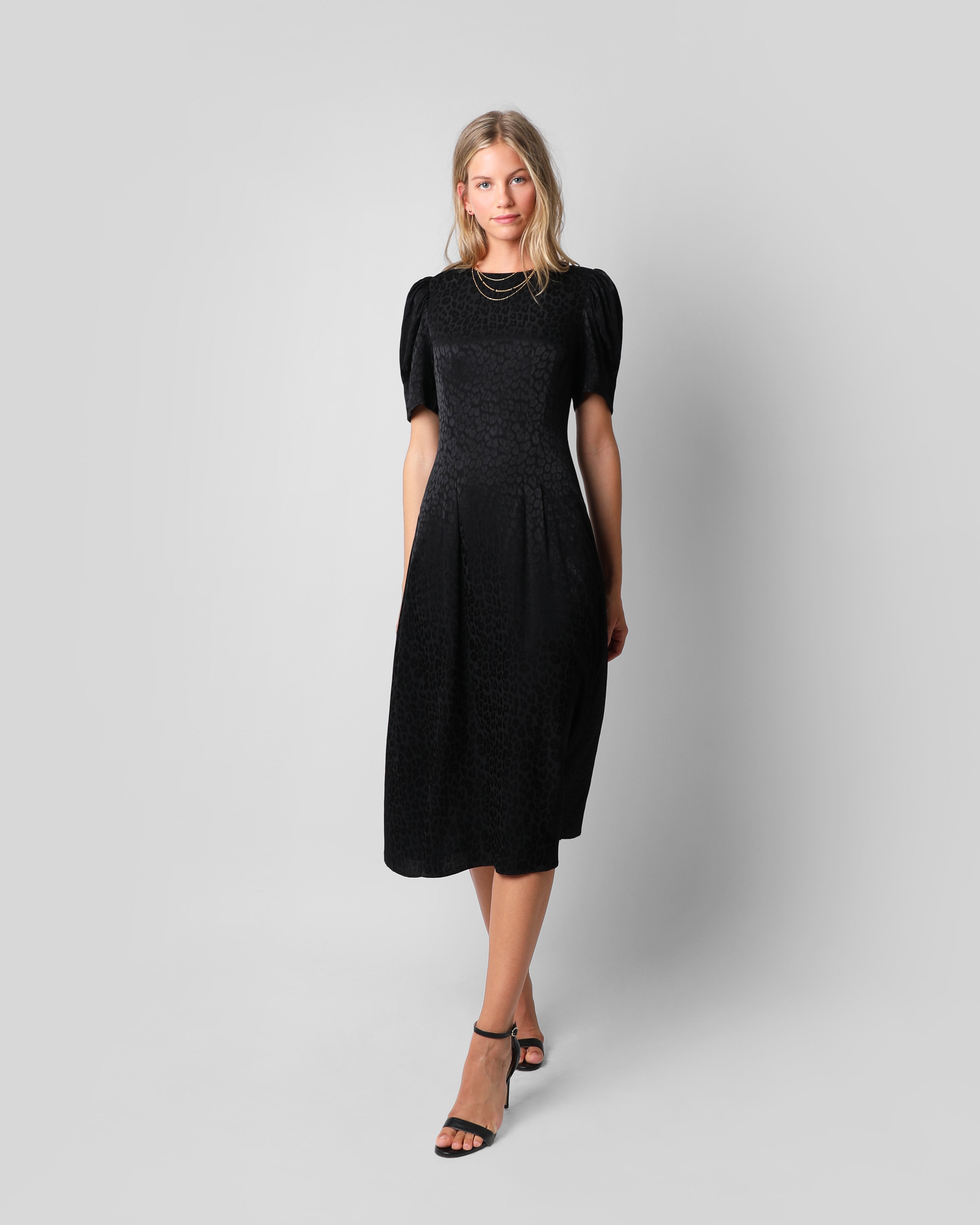 VESTIDO JACQUARD LEOPARDO