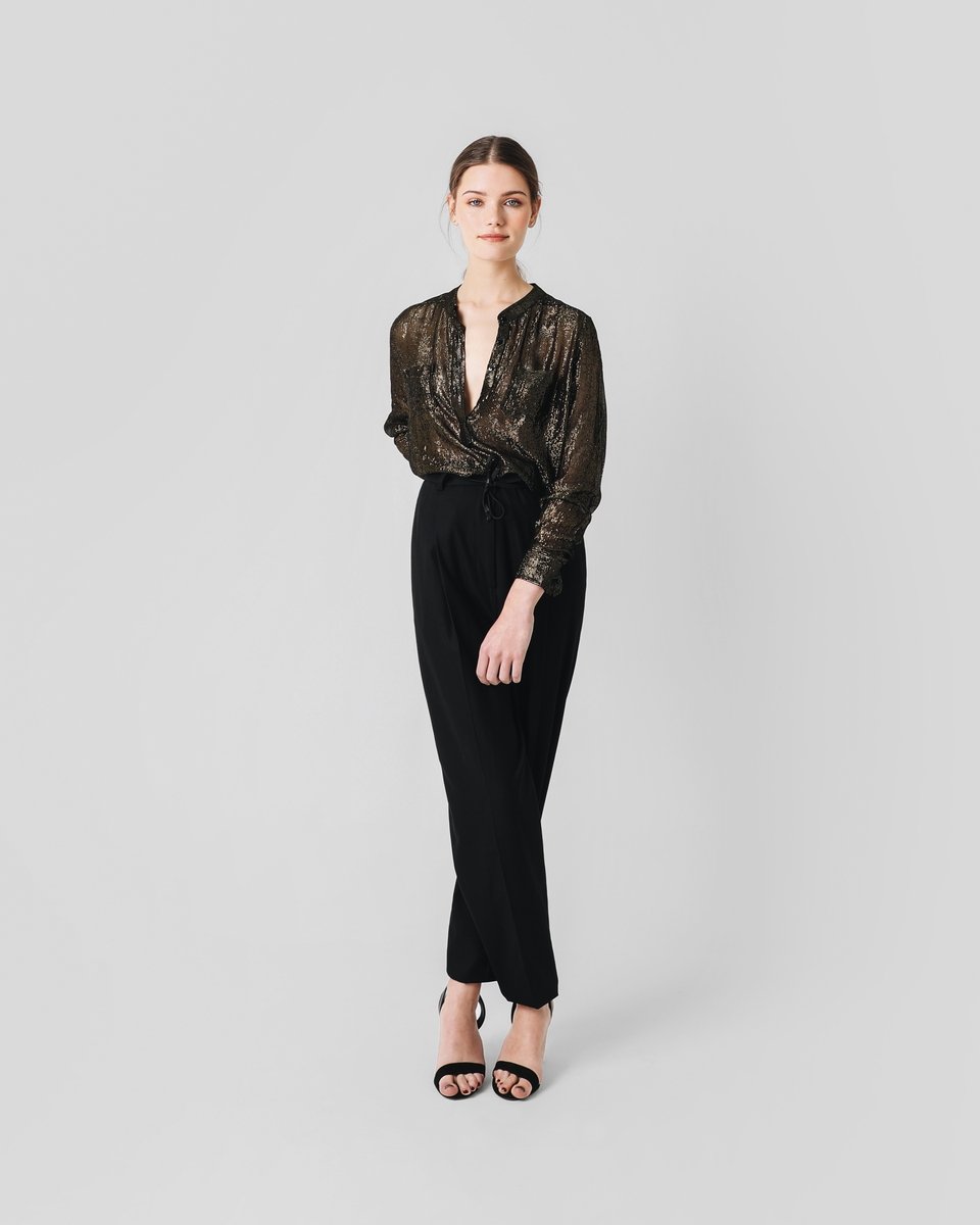 BLUSA LUREX CUELLO MAO