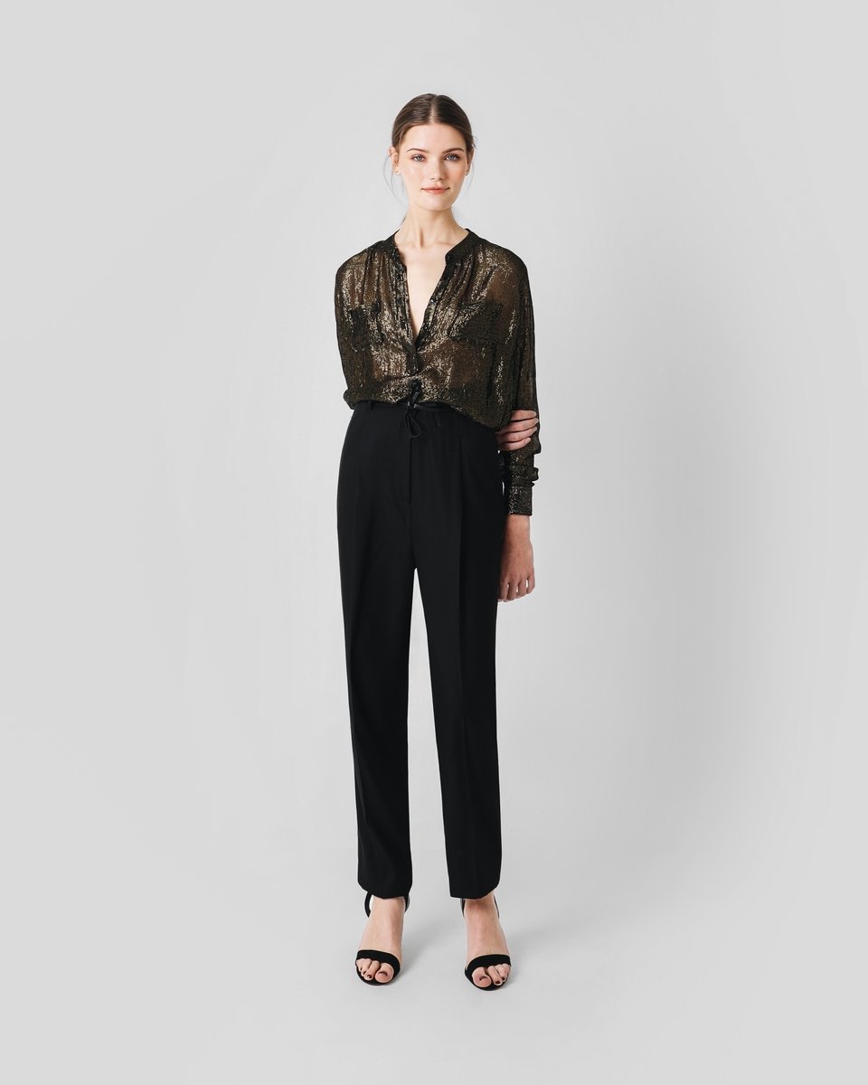 BLUSA LUREX CUELLO MAO