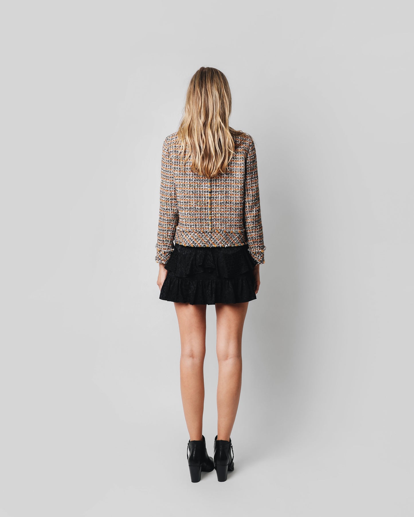 FALDA MINI VOLANTE JACQUARD