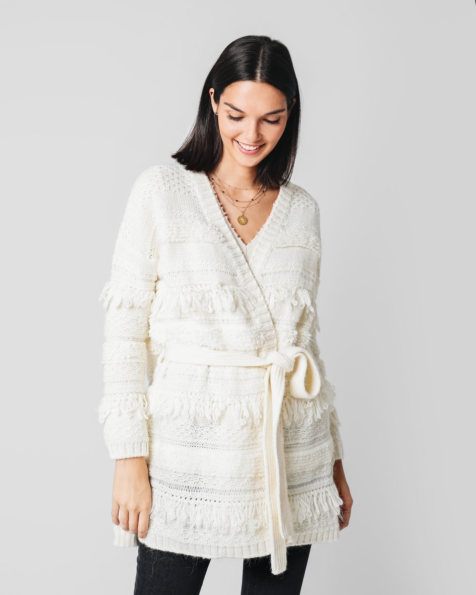 CARDIGAN FLECOS CRUDO