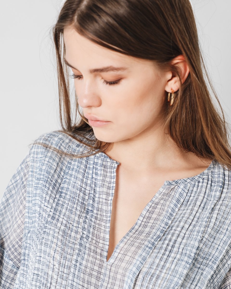 CAMISOLA PLEATS CUADROS