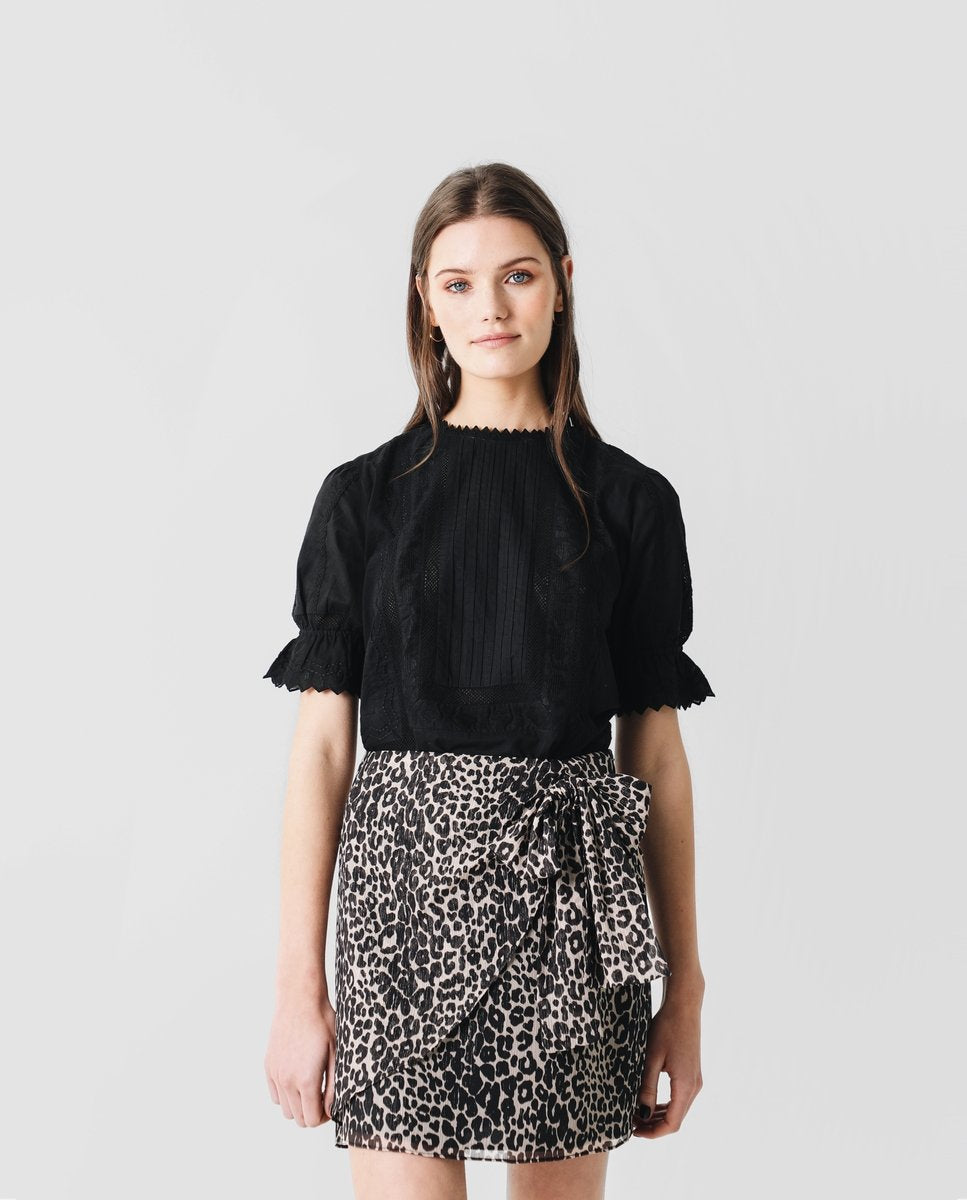 FALDA PAREO LEOPARDO BRILLO