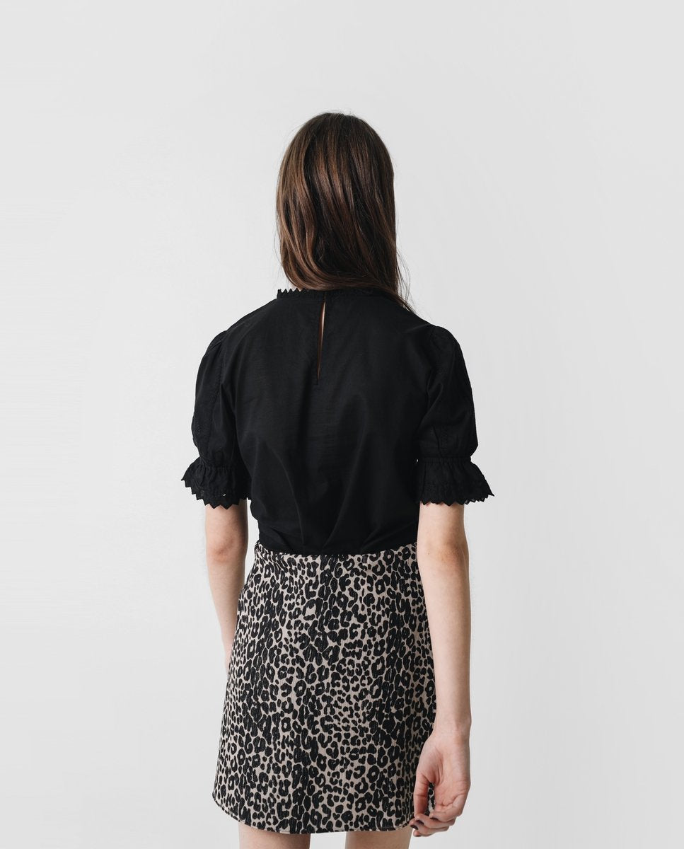 FALDA PAREO LEOPARDO BRILLO