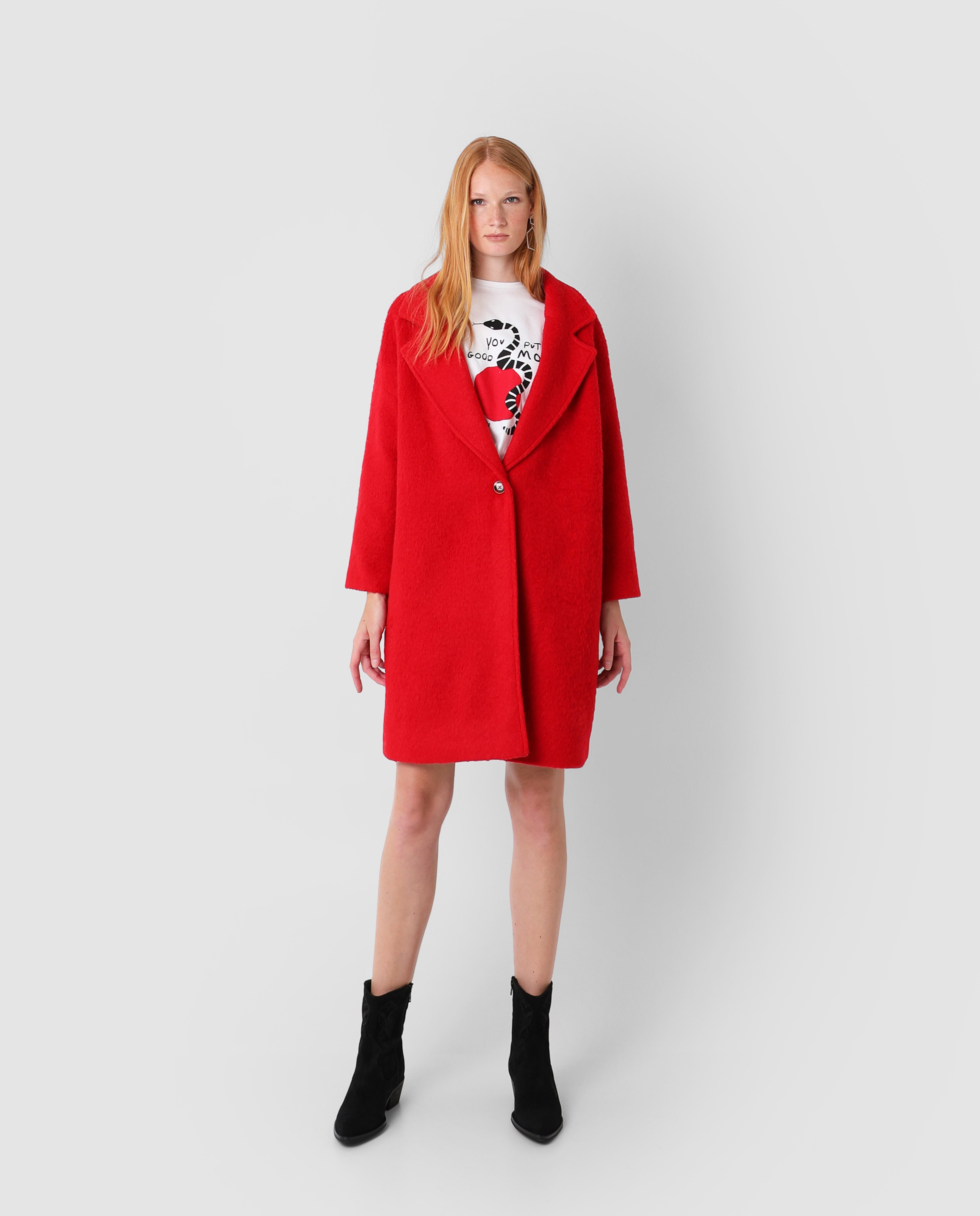 ABRIGO MOHAIR BOTÓN