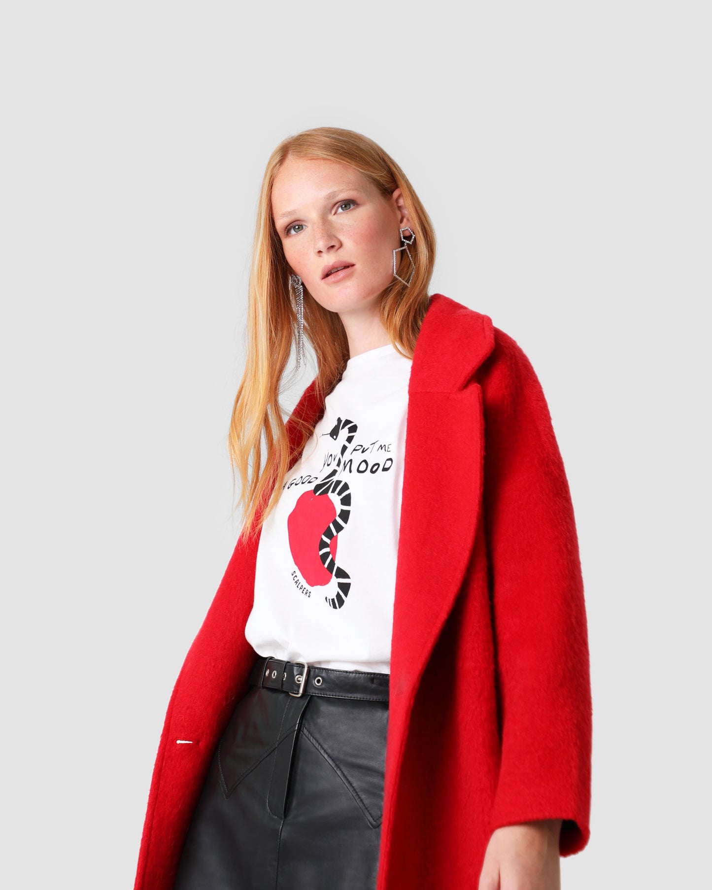 ABRIGO MOHAIR BOTÓN