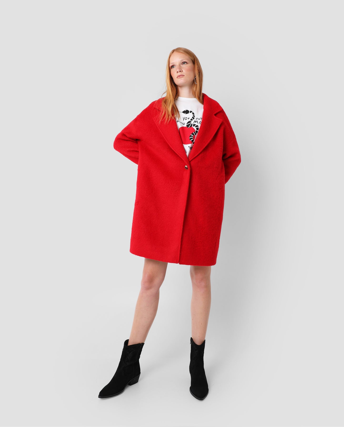 ABRIGO MOHAIR BOTÓN