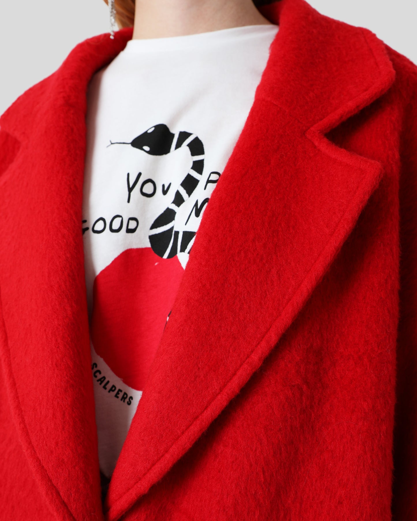 ABRIGO MOHAIR BOTÓN