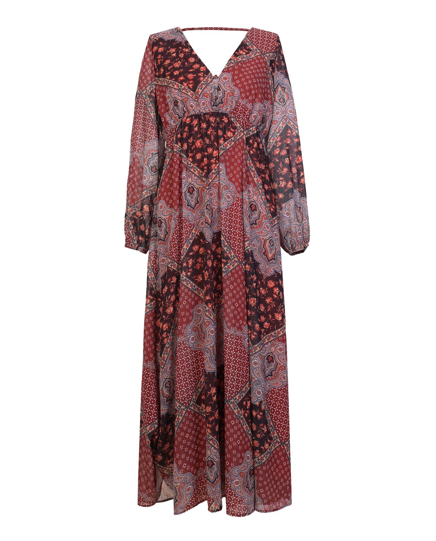 VESTIDO LARGO ESTAMPADO