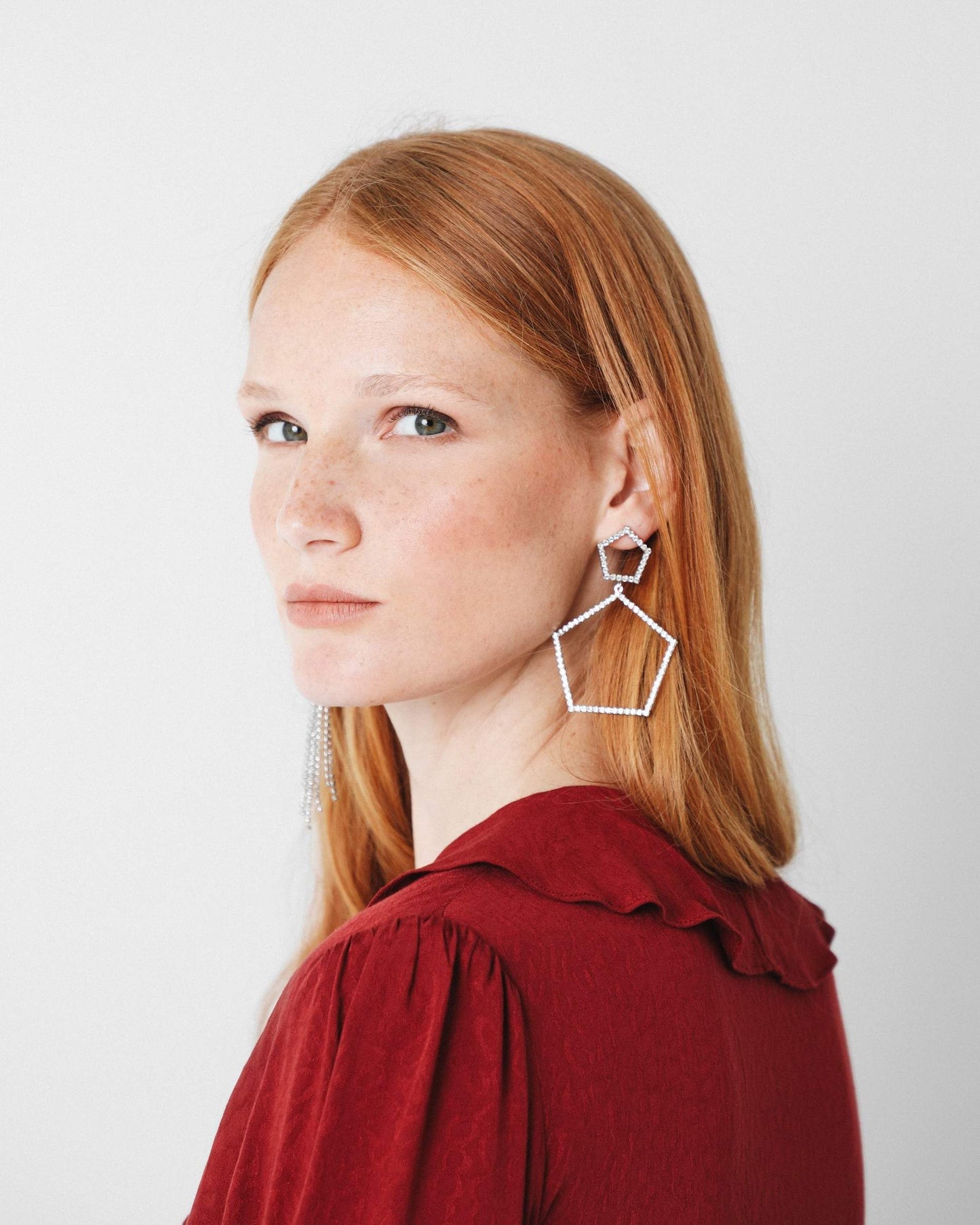 VESTIDO MINI JACQUARD VOLANTES