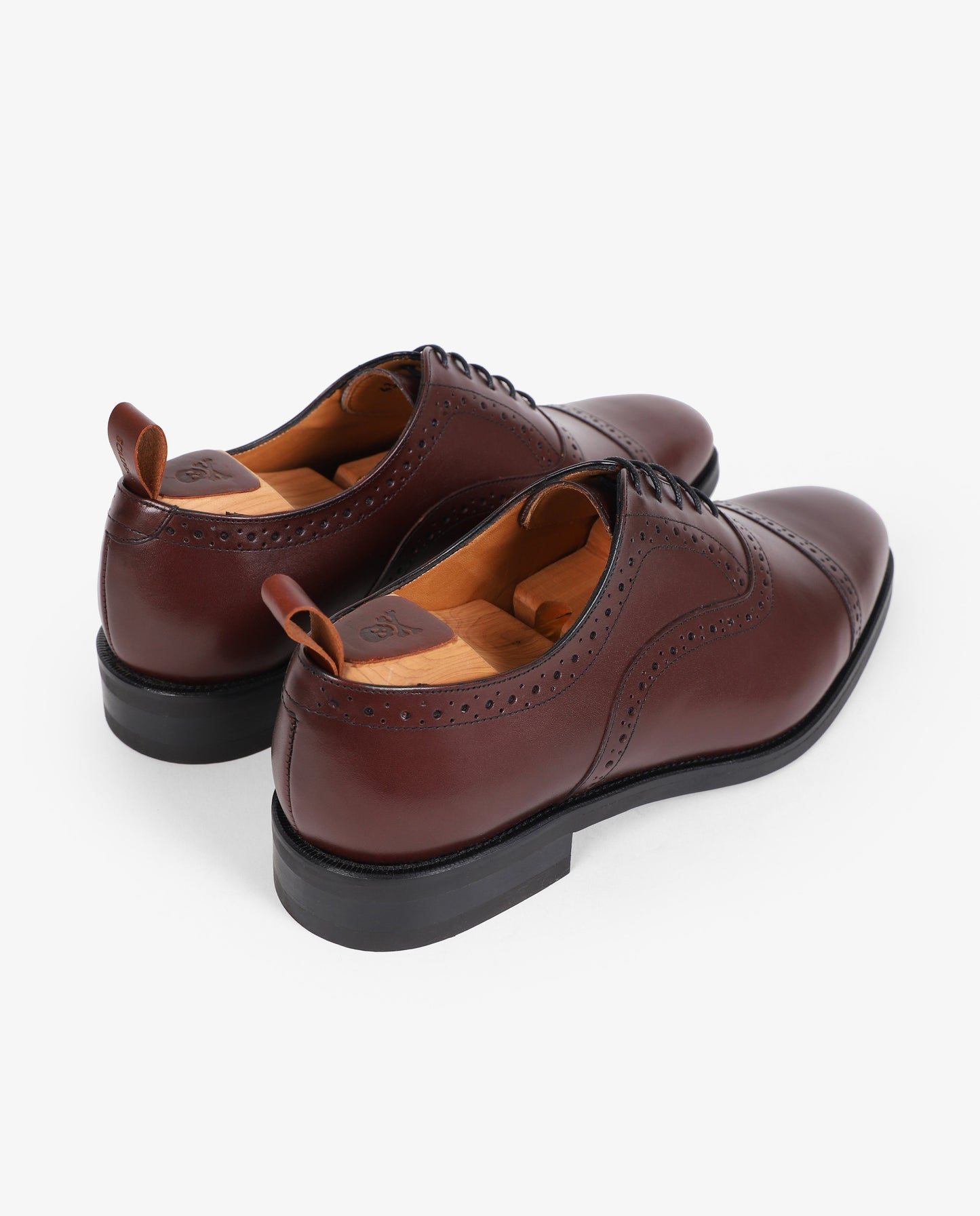 ZAPATOS OXFORD VESTIR PICADO PIEL