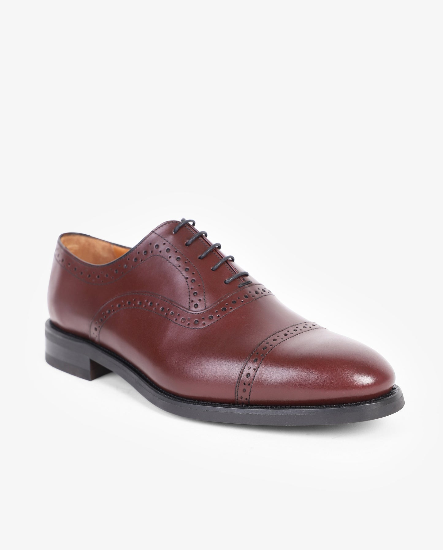 ZAPATOS OXFORD VESTIR PICADO PIEL
