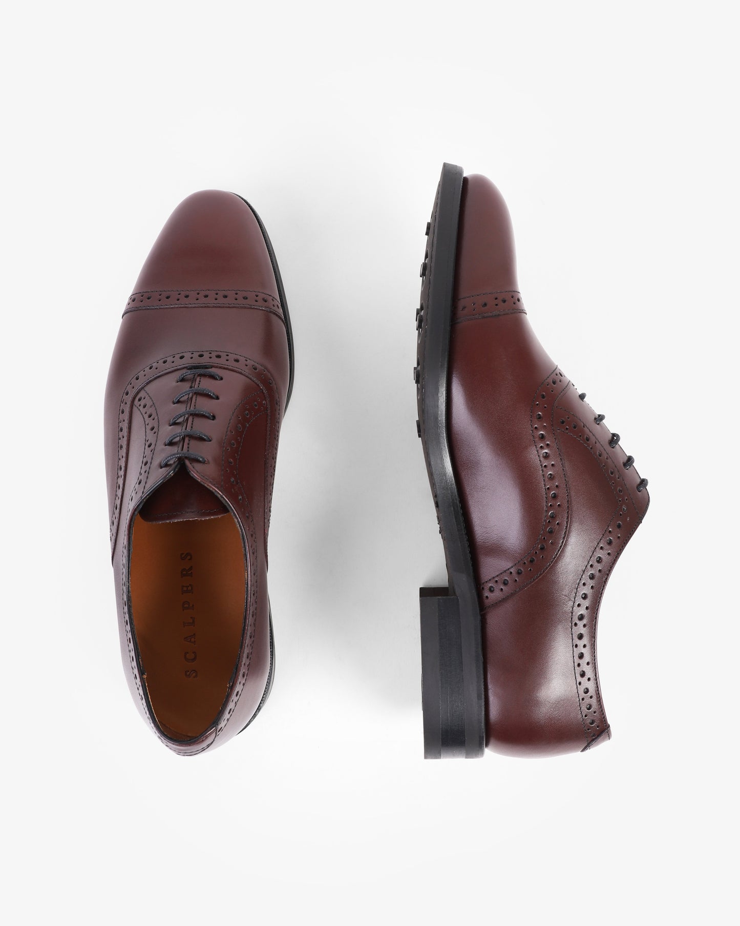 ZAPATOS OXFORD VESTIR PICADO PIEL